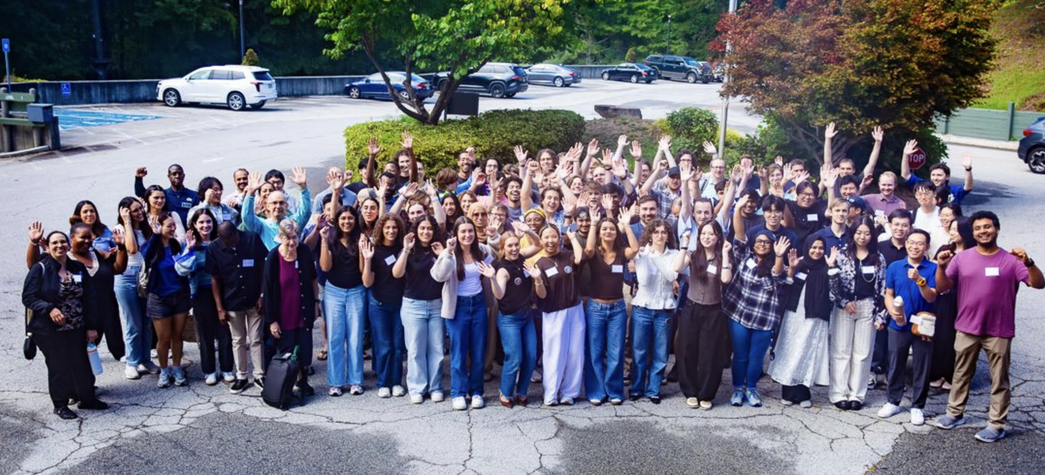 Graduate students and faculty at the annual retreat at Unicoi.