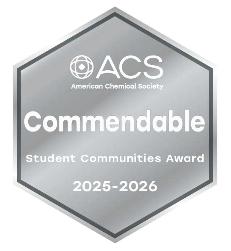 A badge for the ACS Commendable Student Communities award.