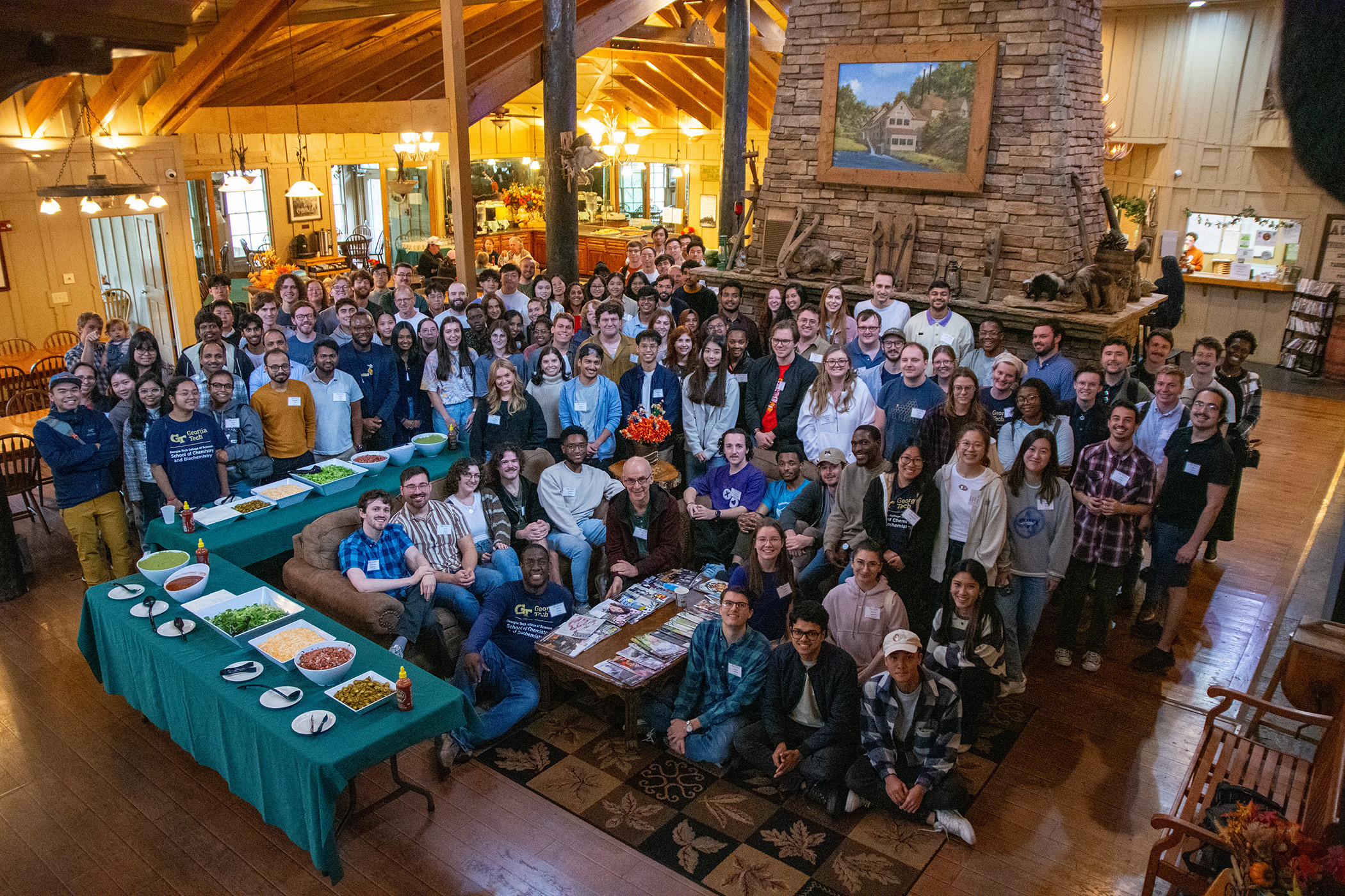 Attendees of the 10th Annual School of Chemistry and Biochemistry Graduate Research Retreat at Historic Banning Mills, Nov. 9-10, 2024