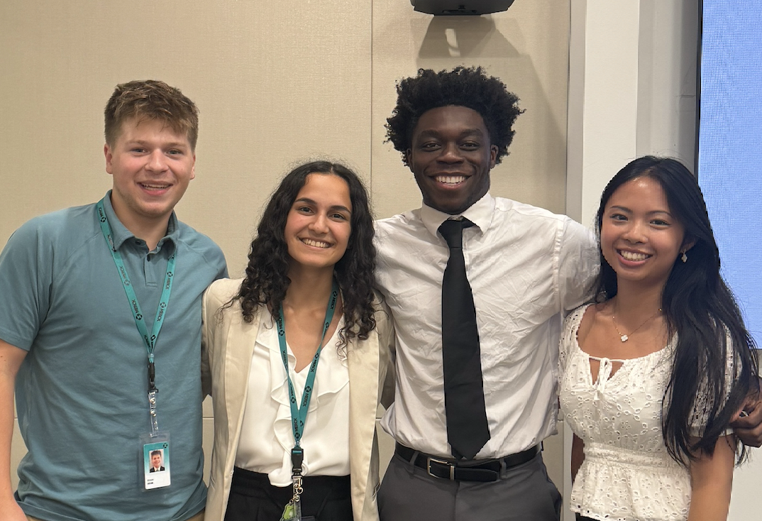 Mariah Castillo with fellow interns at Merck.