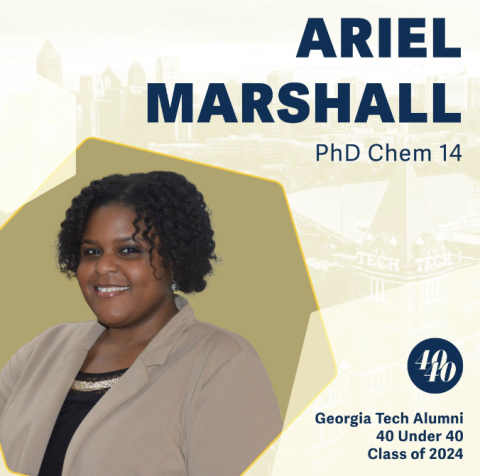 Ariel Marshall honored in the 40 Under 40 class.
