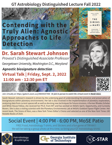Poster for the Fall 2022 Astrobio Event Poster for the Fall 2022 Astrobio Event