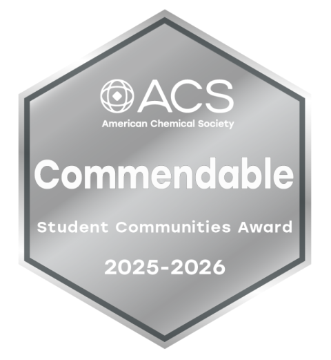 A badge for the ACS Commendable Student Communities award.