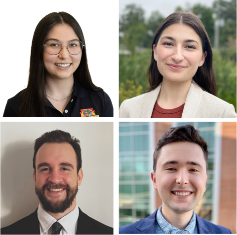 New College of Sciences ARCS Scholars (from left to right): Alivia Eng, Marrissa Izykowicz, Zach Mobille, and John Pederson.